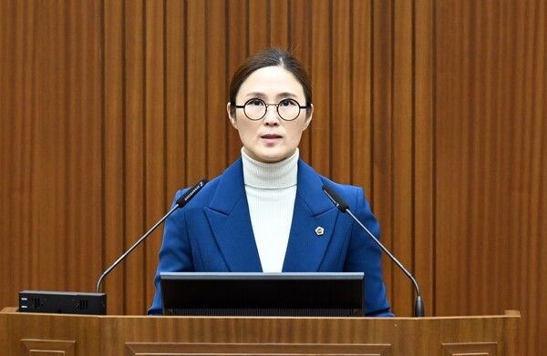 ▲발언 중인 김현미 세종시의원.