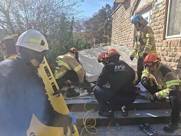 현장 구급대원 출동 모습(사진제공=양평소방서)