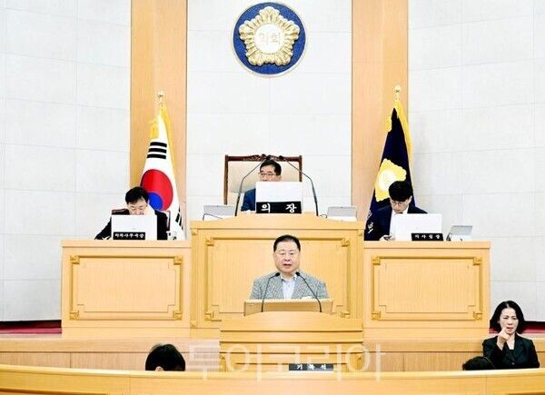 김경일 파주시장 시정연설/투어코리아뉴스 김경남 기자