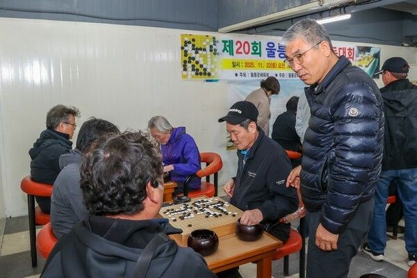 울릉군의회 공경식 의원 제20회 울릉군수배 바둑대회 참석 모습(사진제공=울릉군의회)