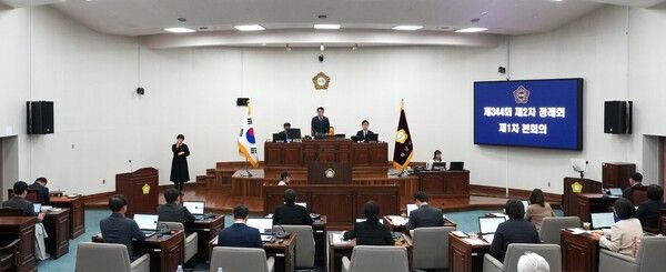 하남시의회 제344회 정례회 모습(사진제공=하남시의회)