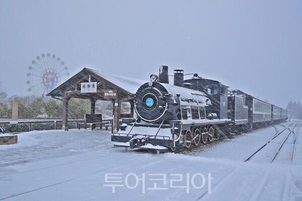 기차마을 증기기관차. /사진-곡성군