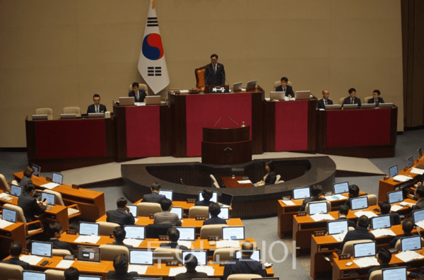 국회 본회의 전경