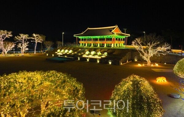 보성 열선루 이순신 역사문화공원 조명 경관. /사진-보성군