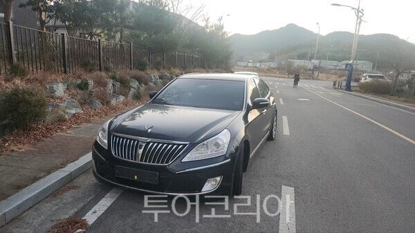 18일 촬영한 번호판 영치 차량 모습. /사진-서경식 기자