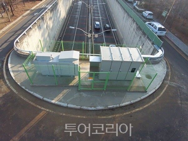 용종지하차도 전기설비 지상화 모습