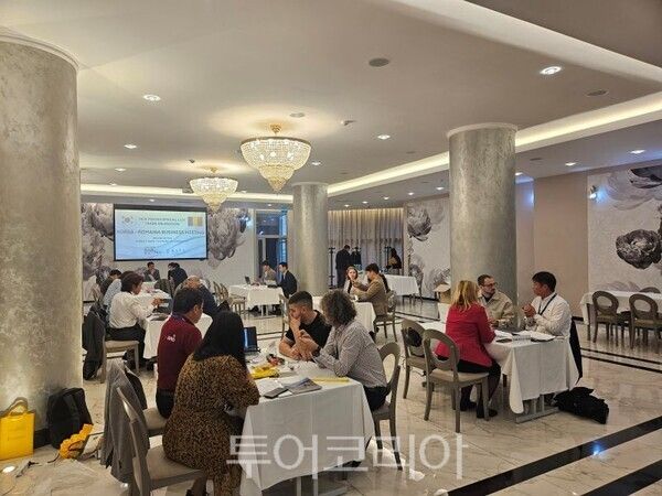 화이어제로가  2024년 동유럽 시장개척단 지원사업에 참가한 뒤 폴란드 바이어와 초도 5000달러 규모의 총판 계약에 성공했다(사진은 시장개척단 참가 모습)/투어코리아뉴스 정명달 기자