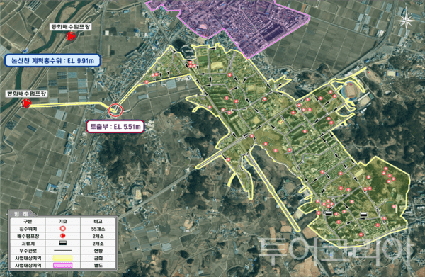 ▲사업 계획 예상도(내동 일원). /사진-논산시