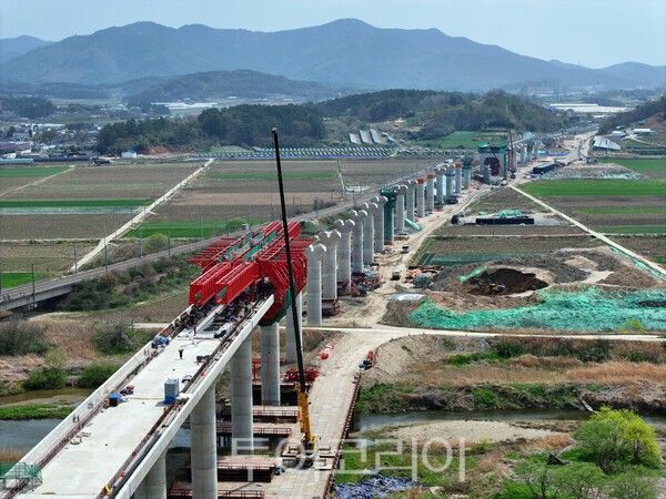 호남고속철도 공사 모습. /사진-전남도