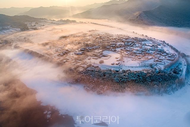 안동 하회마을의 아침/. 사진=경북도청