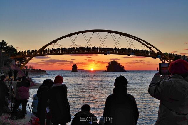 꽃지해수욕장 해넘이/사진-태안군