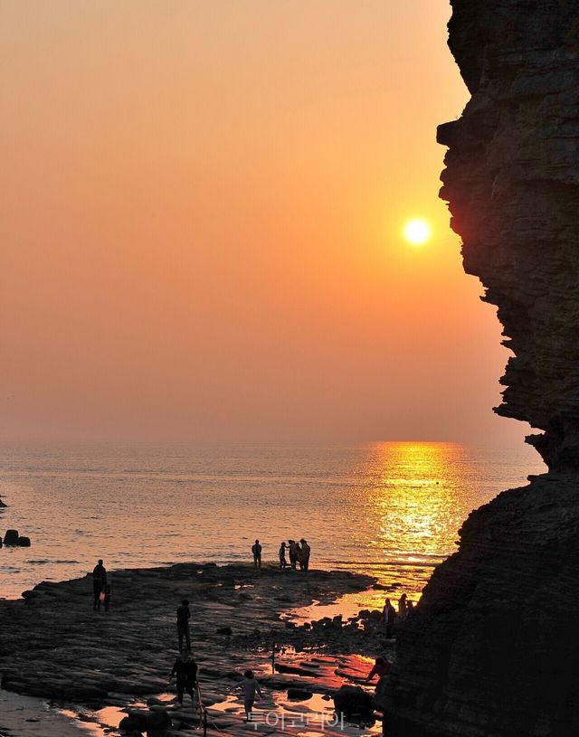 채석강 일몰 / 사진-부안군