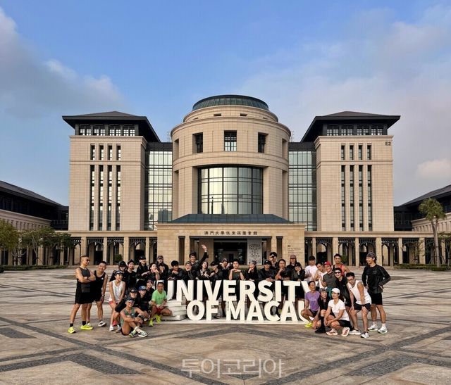 2025 마카오 국제 마라톤에서 루돌프 복장의 한국 참가자/사진-마카오관광청