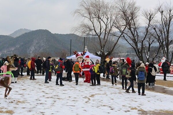 사진은 작년 분천산타마을 전경./사진-봉화군