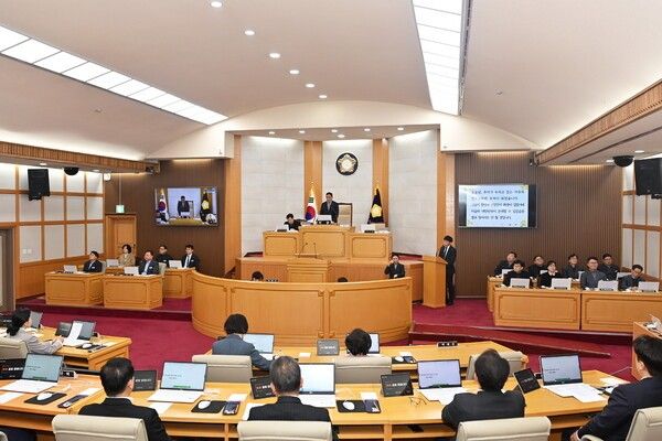파주시의회 제254회 임시회 모습(사진제공=파주시의회)