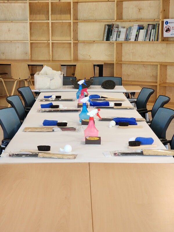 청량산 박물관 체험학습 프로그램 준비 모습./사진-봉화군&nbsp;