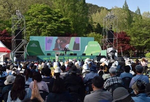 지난해 모악산 뮤직 페스티벌 모습. /사진-김제시