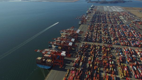 광양항 컨테이너 부두. /사진-여수광양항만공사