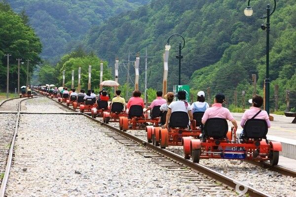 정선레일바이크 출처-포토코리아&nbsp;한국관광공사 김지호