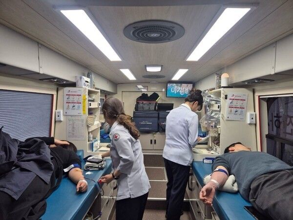 도봉구 직원 헌혈 모습(사진제공=도봉구청)