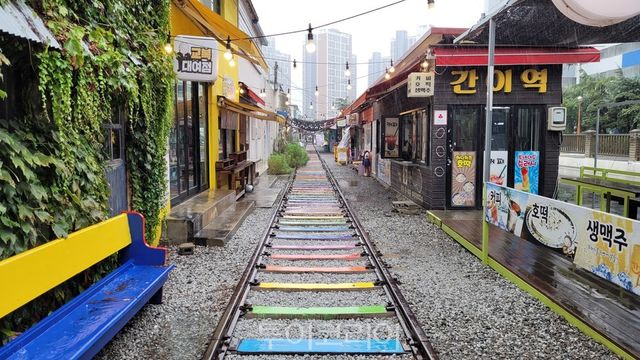 군산 선유도 해수욕장 일몰 군산 철길마을