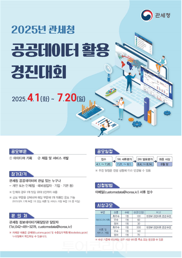 공공데이터 활용 경진대회 포스터. /사진-관세청