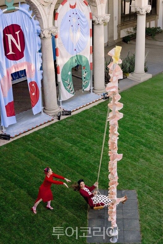 피덴자 빌리지는 이탈리아 밀라노 국립대학교 중정에서 예술 작품 “행복의 오아시스&nbsp;(Oasis of Happiness)”를 선보인다./사진-피덴자 빌리지