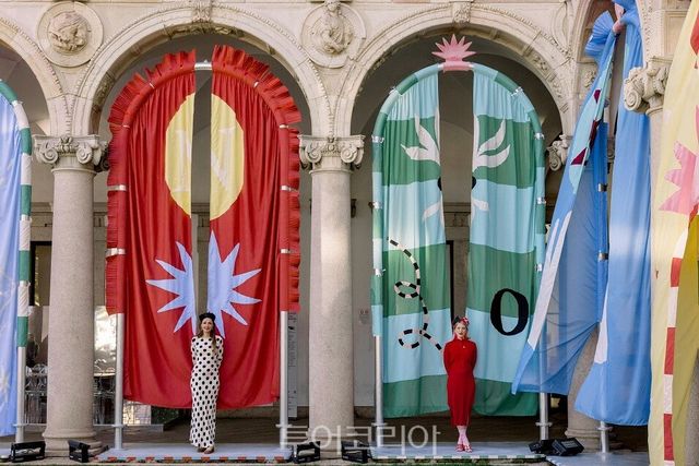 피덴자 빌리지는 이탈리아 밀라노 국립대학교 중정에서 예술 작품 “행복의 오아시스&nbsp;(Oasis of Happiness)”를 선보인다./사진-피덴자 빌리지