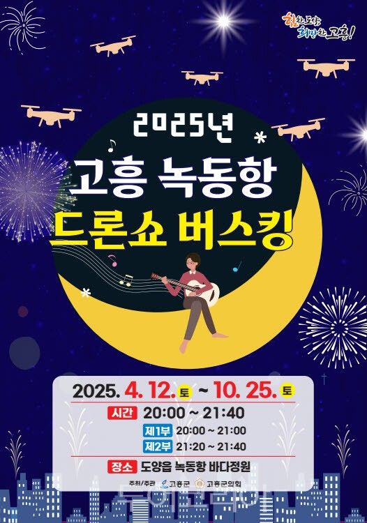 녹동항 드론쇼 버스킹 포스터. /사진-고흥군