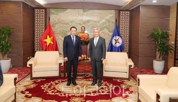 김동철 사장은 지난 11일부터 14일까지 베트남을 방문해 원자력 발전 및 에너지 신사업 분야 협력을 논의했다. /사진-한국전력