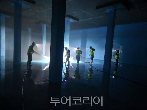 배수지 정기점검 및 청소/투어코리아뉴스 정명달 기자