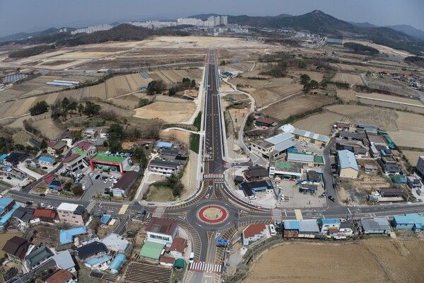 하회진입도로 교차로./사진-경북도