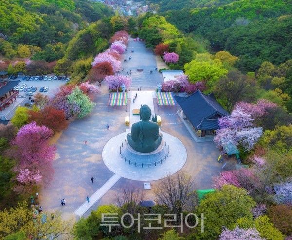 대상 '각원사의 봄' 이정희 씨 작.[사진=천안시]