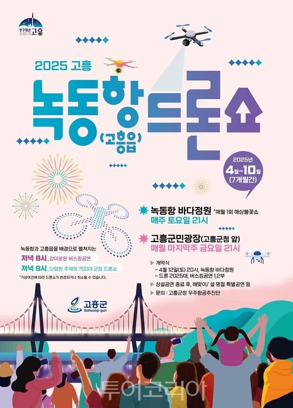 녹동항 드론쇼 포스터. /사진-고흥군