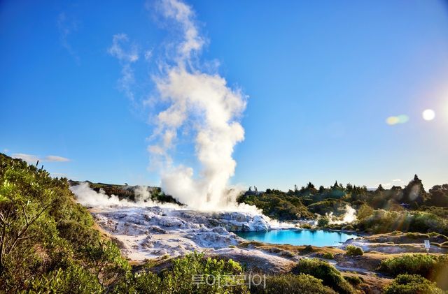 로토루아 지역의 포후투 간헐천 풍경 ⓒTourism New Zealand 뉴질랜드관광청