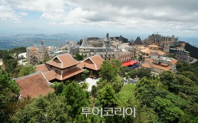 다낭 바니힐 전망대에서 내려다 본 풍경/사진-투어코리아DB
