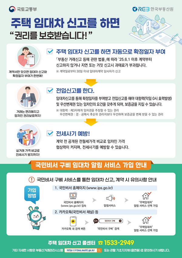 주택 임대차 계약신고제 포스터(사진제공=마포구청)
