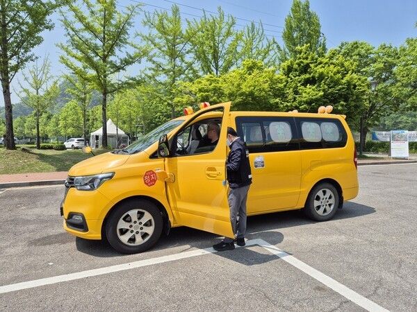 어린이 통합차량 합동점검 모습(사진제공=연천군청)