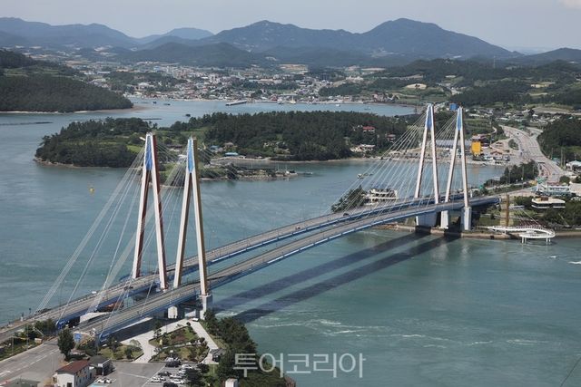 진도타워에서 본 진도대교/사진-전남도