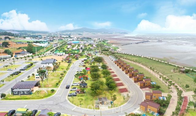 무안황토갯벌랜드 캠핑장 전경/사진-무안군