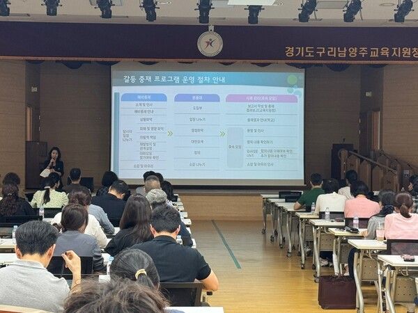 2025 구리남양주 교육지원청 화해중재 지원단 역량강화 연수 모습(사진제공=구리남양주교육지원청)