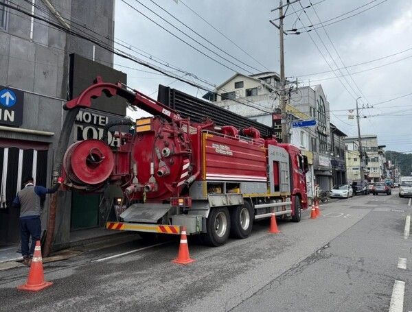 우수시설 일제 점검./사진-의성군