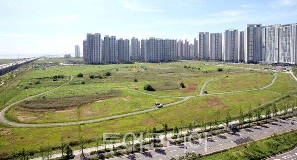 인천 송도국제도시 8공구에 위치한 R2 블록 부지 전경(사진=인천경제자유구역청)