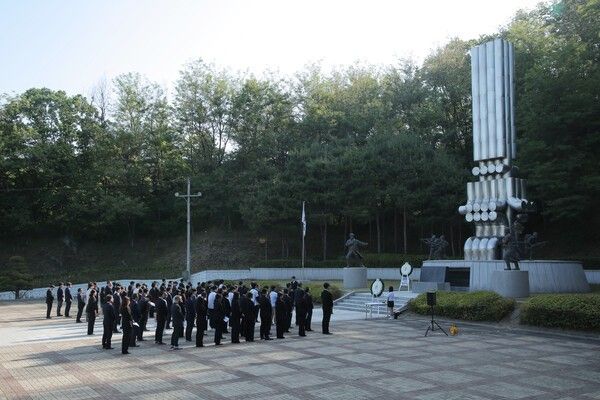 의정부 경민고등학교 제70회 현충일 추념식 행사 모습(사진제공=의정부교육지원청)