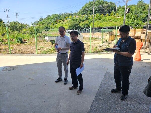 예천군 2025년 집중안전점검 현장 확인점검 모습(사진제공=예천군청)