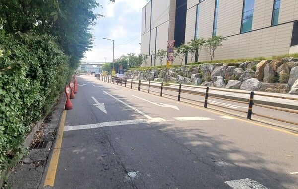 개선후 원활한 교통소통 모습(사진제공=송파구청)