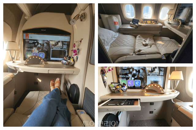 하늘 위 스위트룸 , ​에미레이트 보잉 777의 '퍼스트클래스'​/사진-투어코리아
