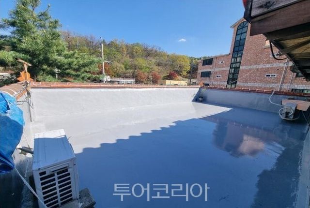 옥상방수를 마친 모습/사진=경기도