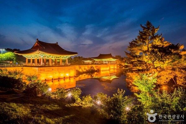 동궁과 월지(안압지)&nbsp;(ⓒ한국관광공사 포토코리아-라이브 스튜디오)