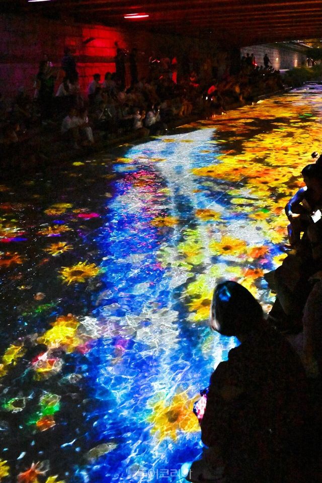 &nbsp;수면 미디어아트&nbsp; /사진-서울관광재단